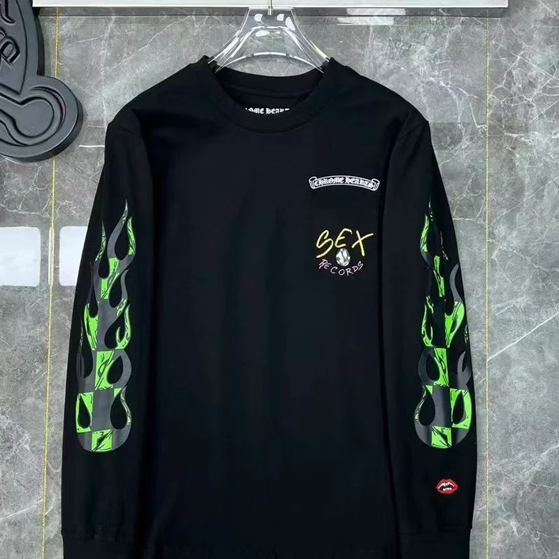 

Harajuku Hip Hop Vintage Print Graphic T Shirts Men Clothing Street Oversized Long-Sleeved T Shirt Casual Y2k Top Mens Clothes