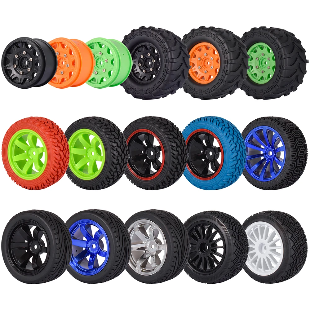 AUSTARHOBBY 1/10 Monster Tires Rally Tires 12mm Hex for 1/10 Traxxas HSP HPI