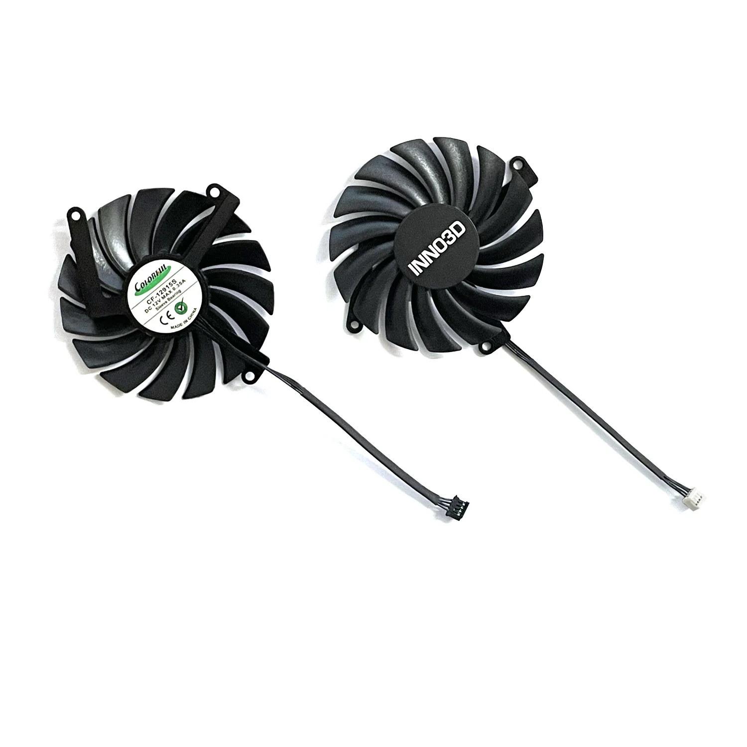 Dla Inno3D Geforce RTX 3050 3060 3060Ti 3070 3080 czarne złoto Extreme Edition wentylator karty graficznej 4pin DC 12V 0.35A CF-12915S 85mm — zdjęcie produktu 3