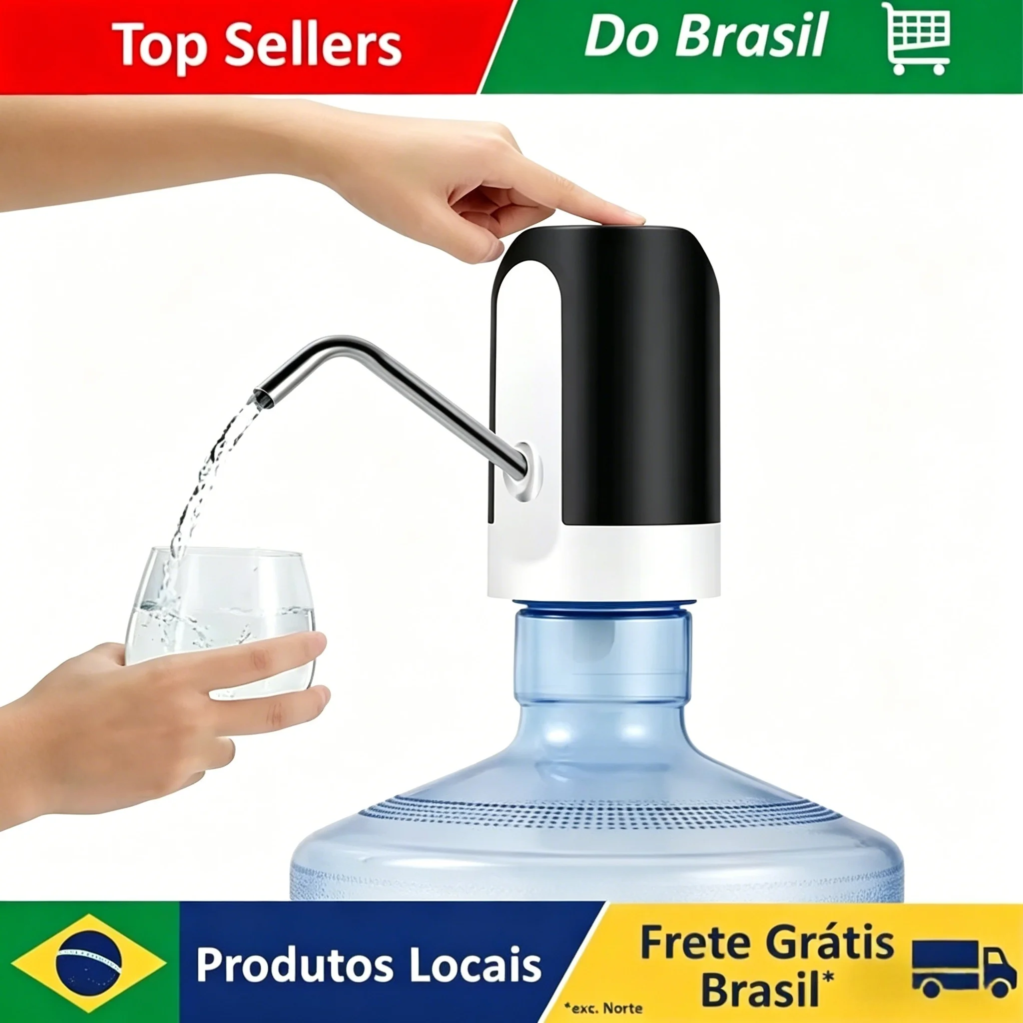 1PC Black Water Bottle Pump USB Rechargeable Auto Switch One Click Drink Dispenser Kitchen Dining Bar Drinkware Hand Press