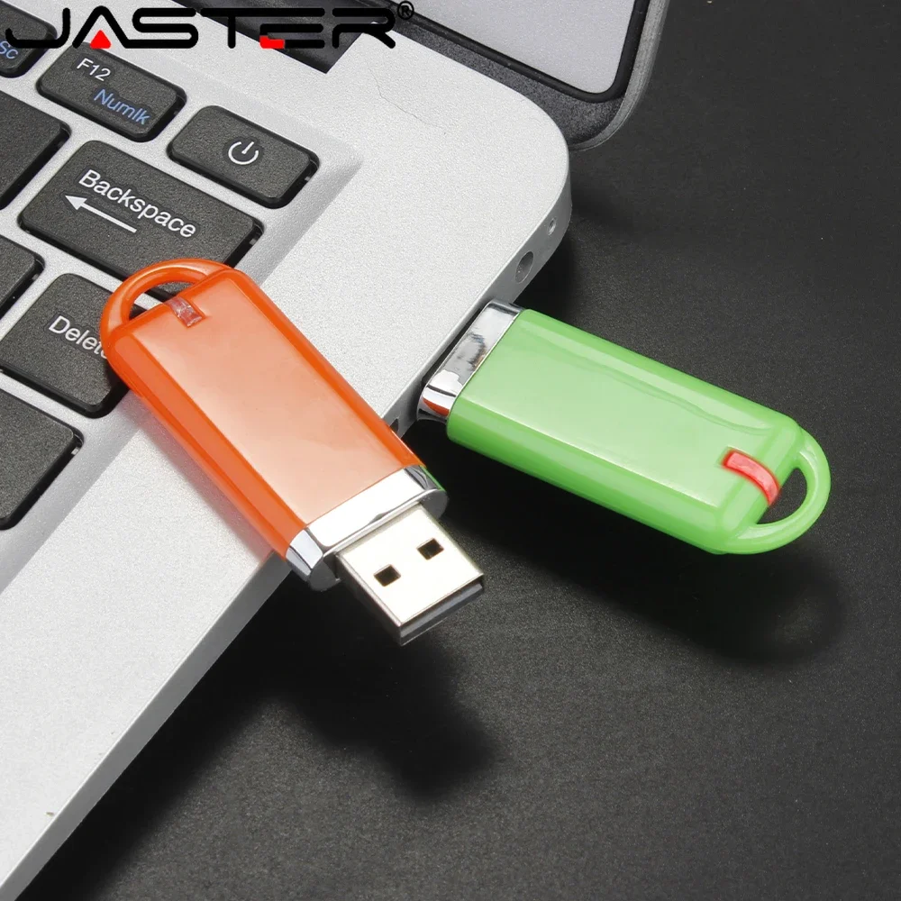 Colorful Plastic USB 2.0 Flash Drives 128GB Mini Pen Drive 64GB Gift Box Memory Stick External Business Drive Creative U Disk