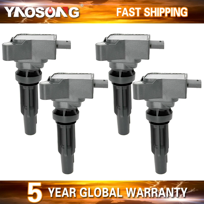 4x Ignition Coil For Ford Bronco Edge Escape Explorer Ranger Transit Connect Lincoln Corsair Nautilus UF855 JX6Z12029A JX6Z12029