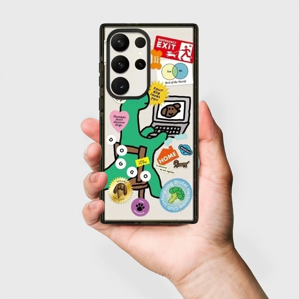 Cartoon Toothpaste Mirror Surface Magnetic Phone Cover for Samsung Galaxy S23 S24 S25 S26 Ultra S26+ Plus Case