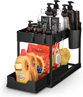 Organizador doble deslizante bajo fregadero
