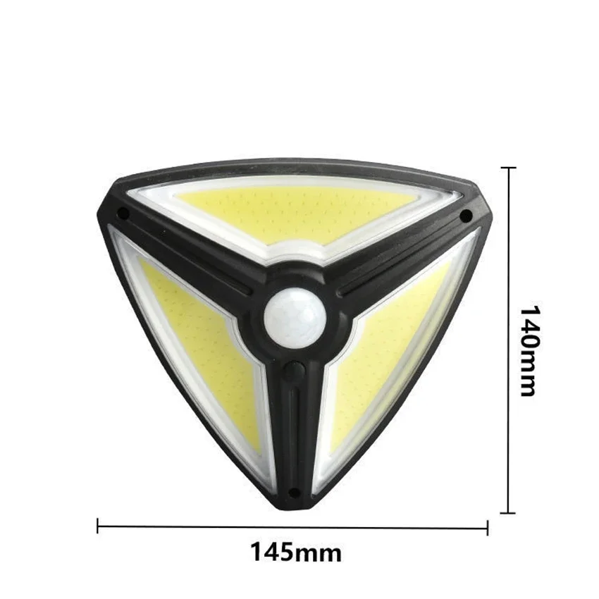 Luci solari da esterno, 138 led/150 COB luci sensore di movimento solare, impermeabile, luce di sicurezza per parete, posta, via