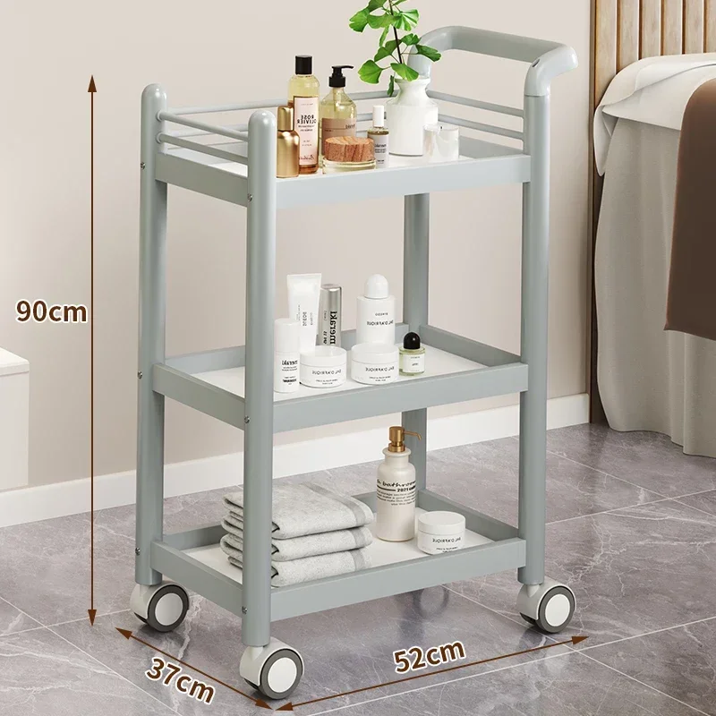 Makeup Rolling Salon Trolley Cosmetic Cart Hair Tool Salon Trolley Medical Drawers Auxiliar Salon