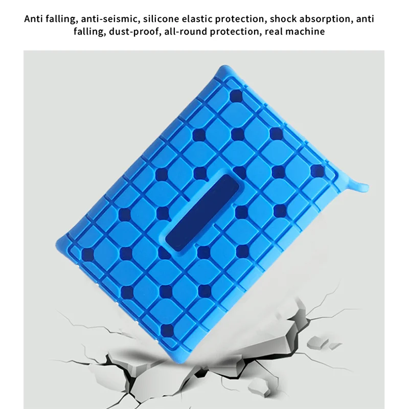 Custodia protettiva per disco rigido portatile SSD PSSD Custodia protettiva in silicone anticaduta per SSD Samsung T7, blu YDH