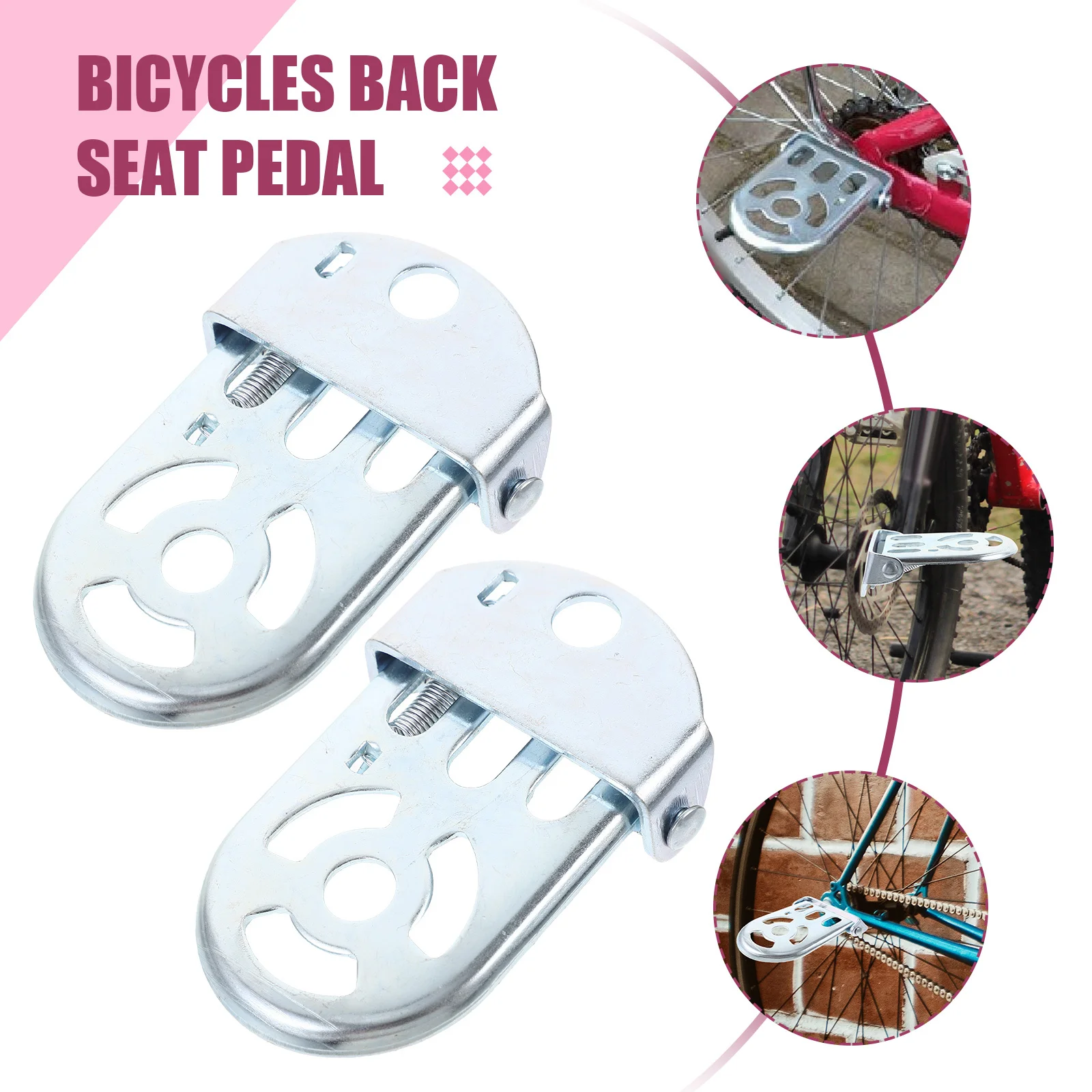 

Foldable Bike Rear Foot Peg Metal Bicycle Footrest For Sturdy Iron Compatible With Mountain Bikes Cycling Rear Feet