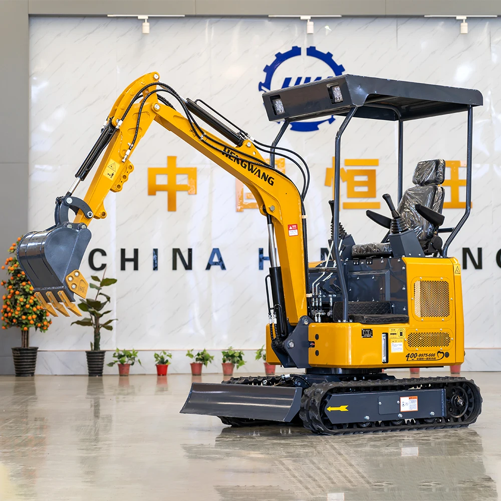 HW17 Custom Mini Excavator 1 Ton 1.7 T Small Digger Home Farm Garden Tools Agricultural Machinery And Equipment China Excavators