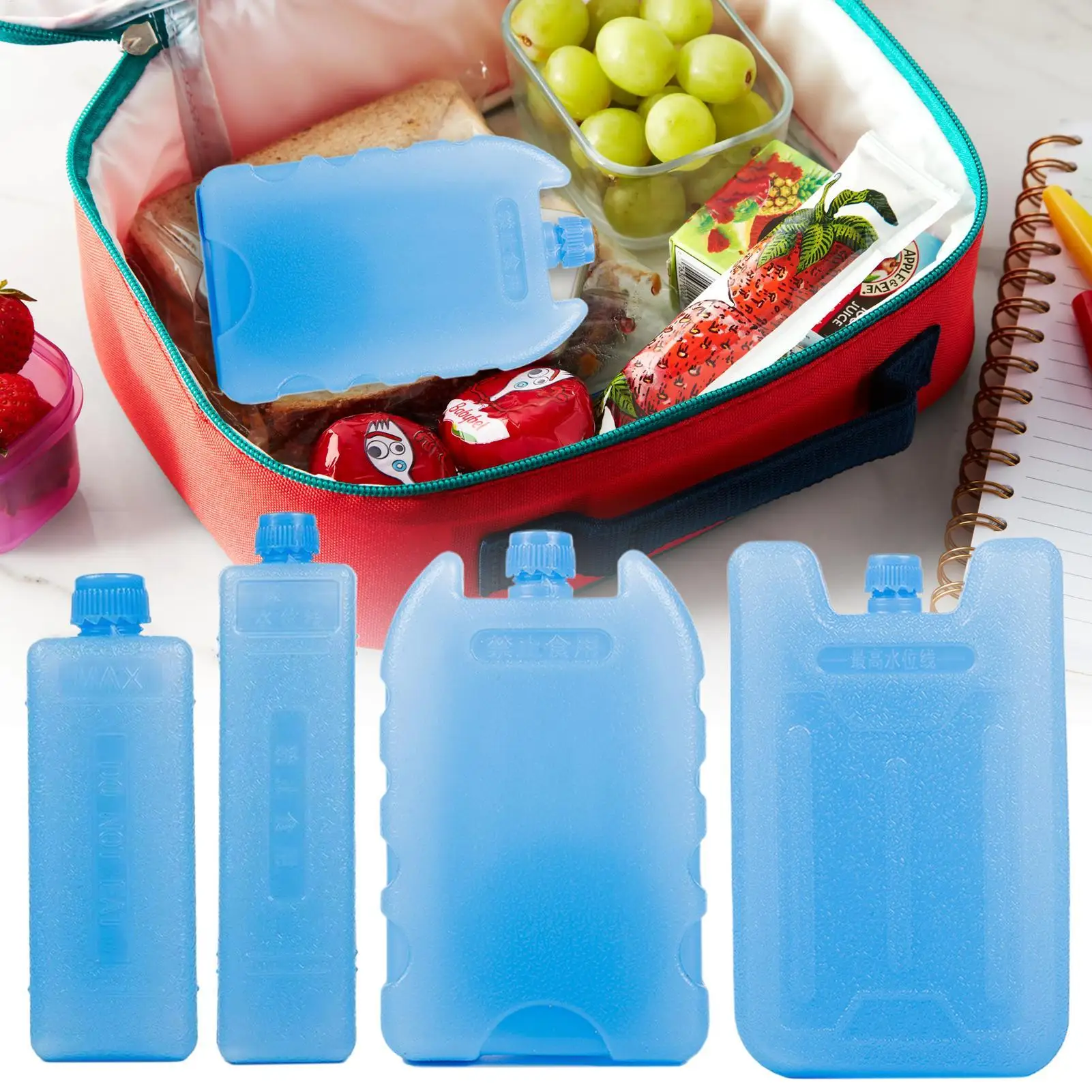 Ice Pack for Fan Ice Pack for Cooler Air Conditioner Fan High Expansion Reusable Refrigerator Accessories for Freezers Breast