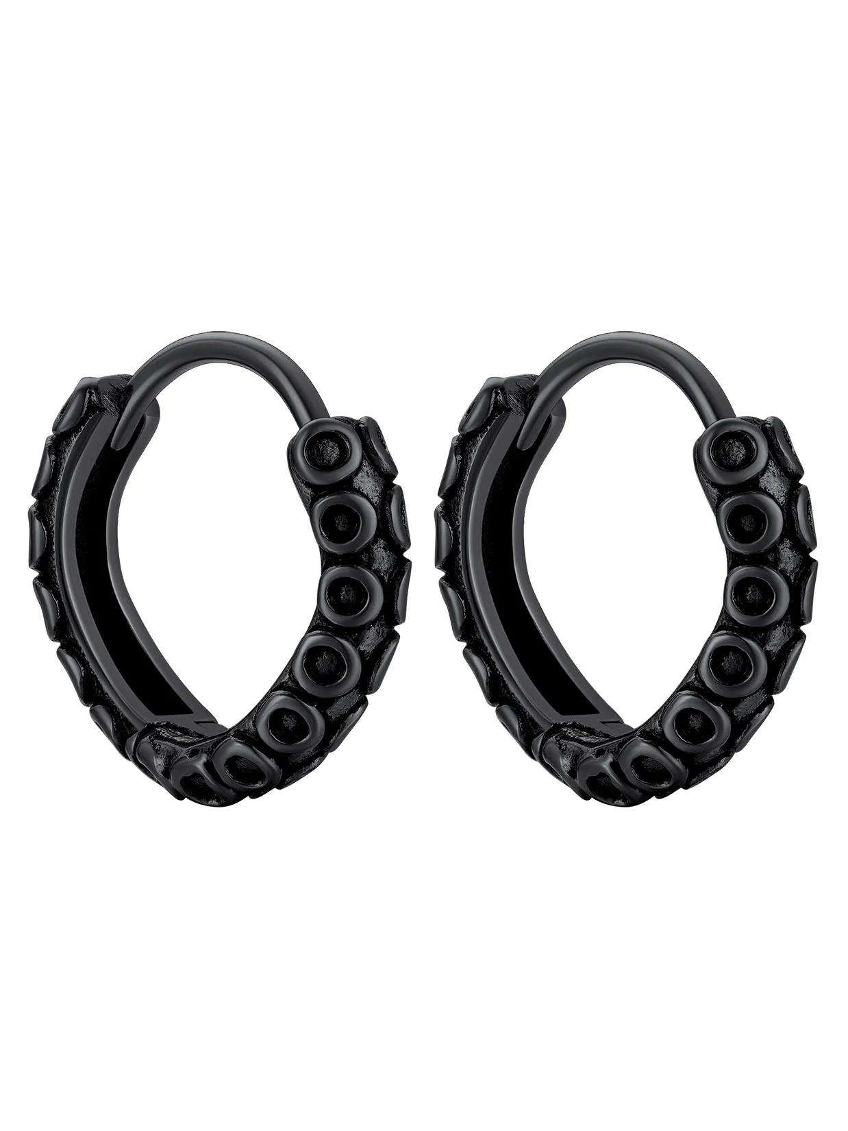 Octopus Hoops Tentacles Earrings for Man Woman Sea Animal Design Bionics Gothic Punk Hypoallergenic Unisex Ear Jewelry Gift