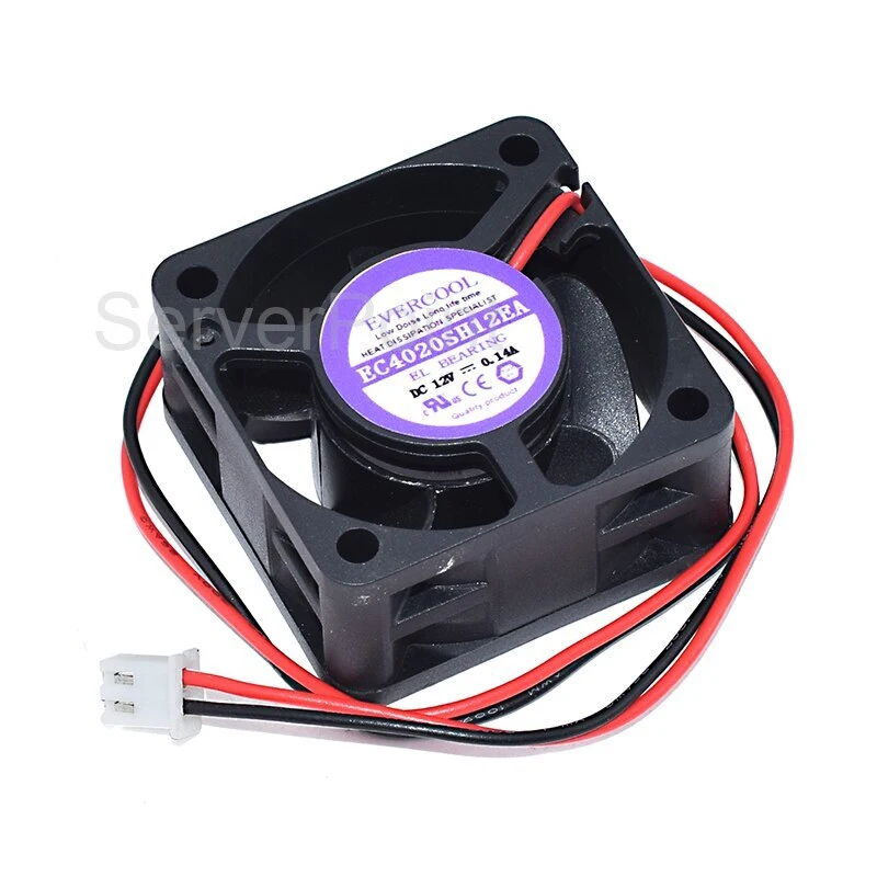 New EC4020SH12EA DC12V 0.14A 40*40*20 Mm 2-Pin Square Cooling Fan