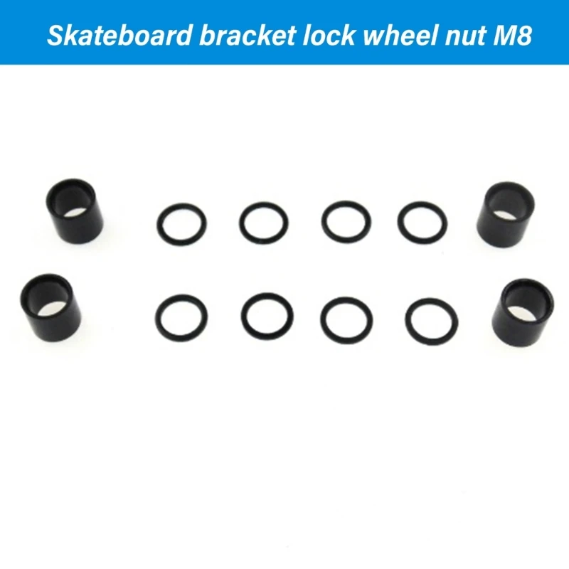 Rondelle per skateboard Distanziali per cuscinetti Dado Accessorio per skateboard standard Set rondelle per camion per per in