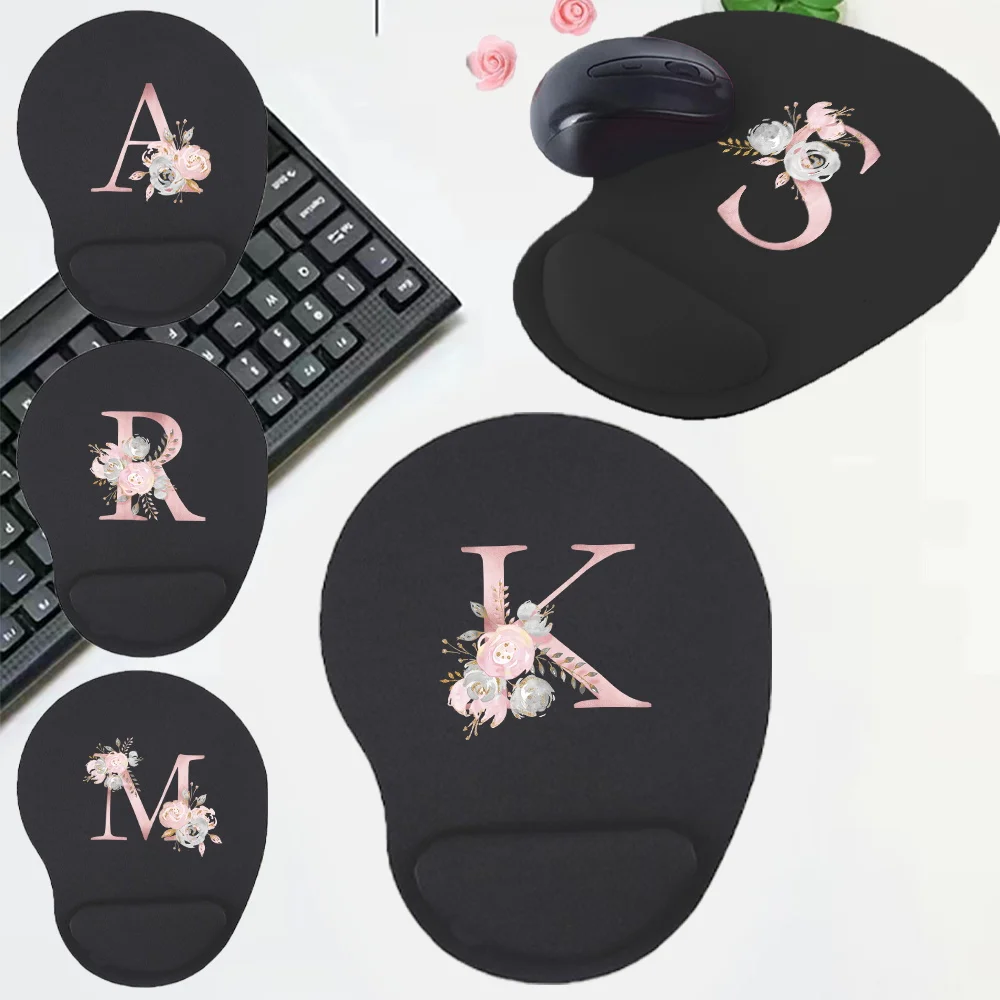 Mouse Pad Pink Flower Series Relieves Hand Fatigue Laptop Computer Office Office Accessories Small Anti Slip High-Grade Desk Mat