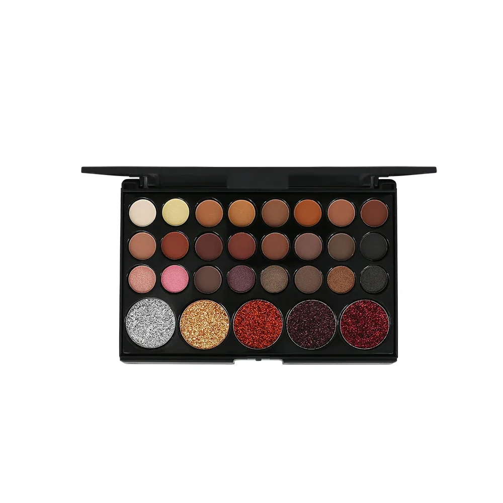 POPFEEL 29 Color Glitter Diamond Luminous Eyeshadow Palette Waterproof Pigment Shimmer Matte Eye Shadow Palette Make up Palette