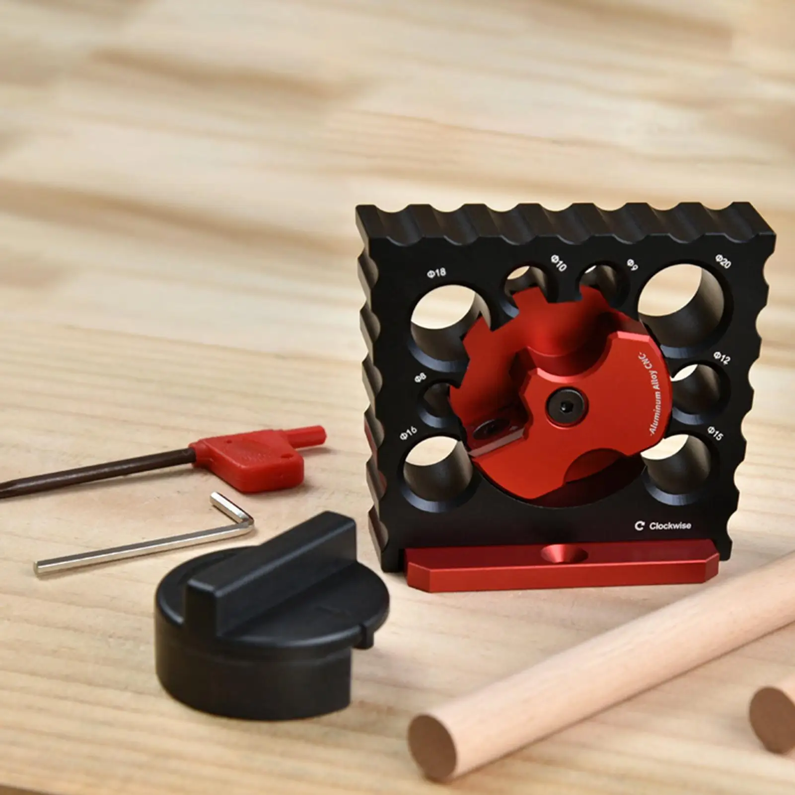 صانع وتد النجارة سبائك الألومنيوم 8 فتحات صانع وتد الحفر الكهربائية لتصنيع أثاث البناء وصناعة الخزانات