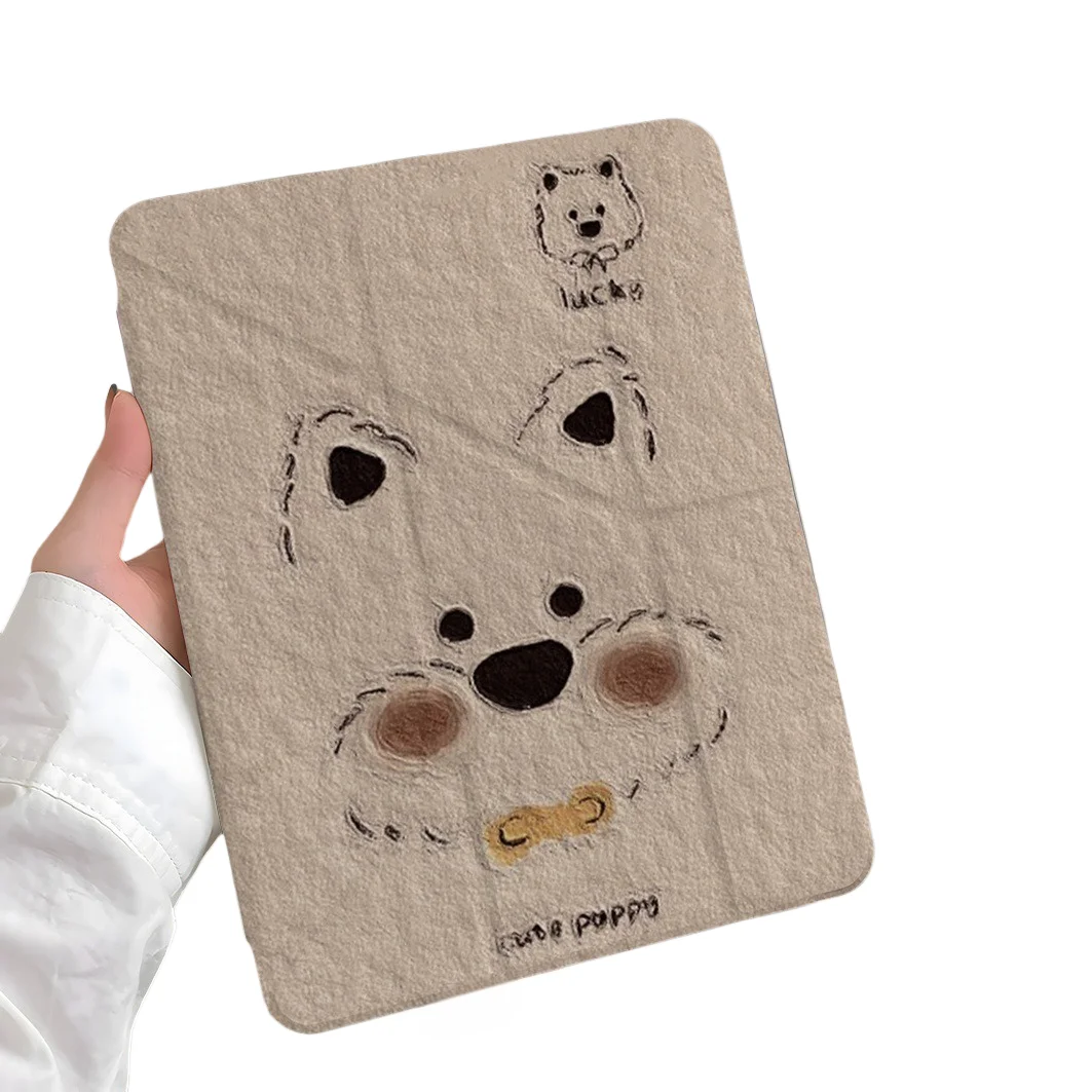 

Чехол для планшета с милым щенком и слотом для ручки для iPad Pro 2024 2022 2021 2020 2019 2018 2017 11 10 9 8 7 6 5 Air7 6 5 4 3 2 1 Cover