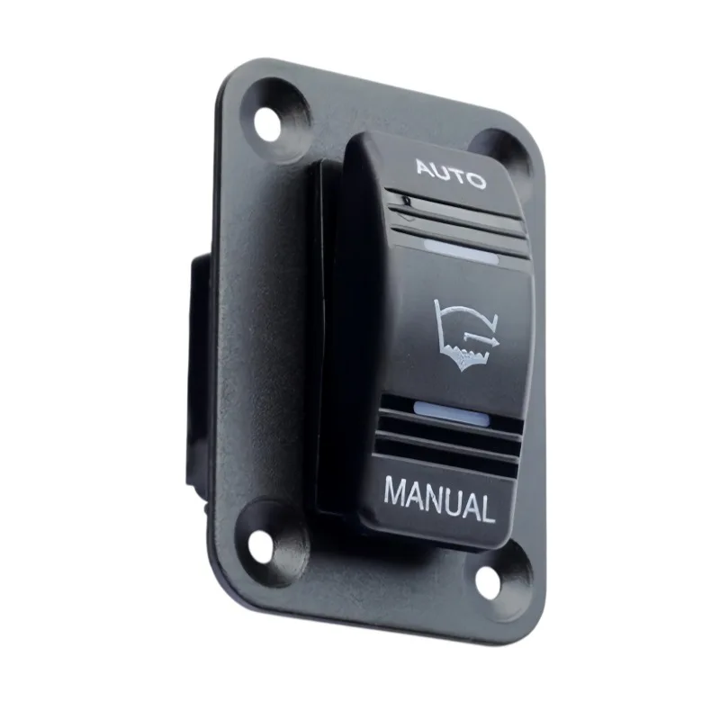 Car Wiper Controller Wiper Switch Panel Sturdy Aluminum Alloy Optional LED Lights ON-OFF-ON Configuration For Outdoor Driving