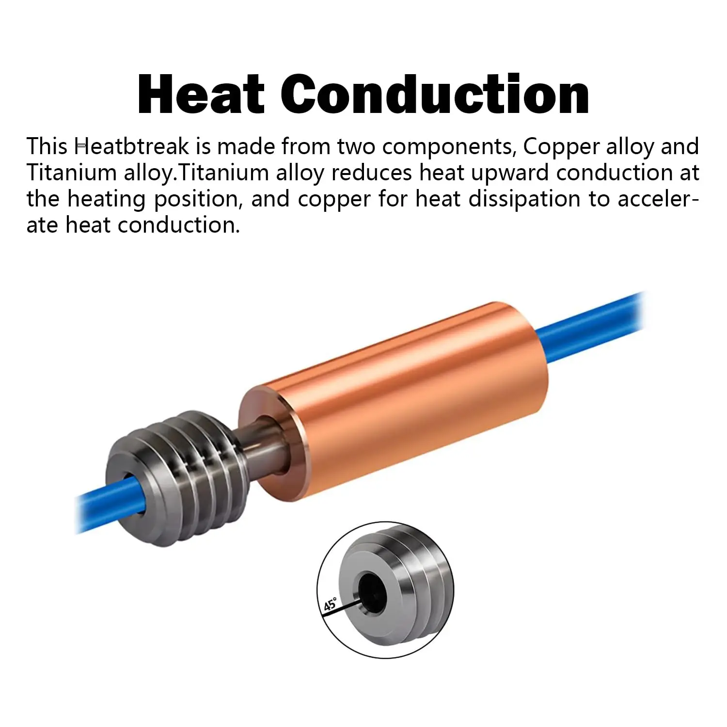 Produktbild von HzdaDeve Gehärtetes Hotend Kit Für Flsun SR/QQ-S Delta – Edelstahl, 24V 40W, 280°C, Inkl. Thermistor & Düse
