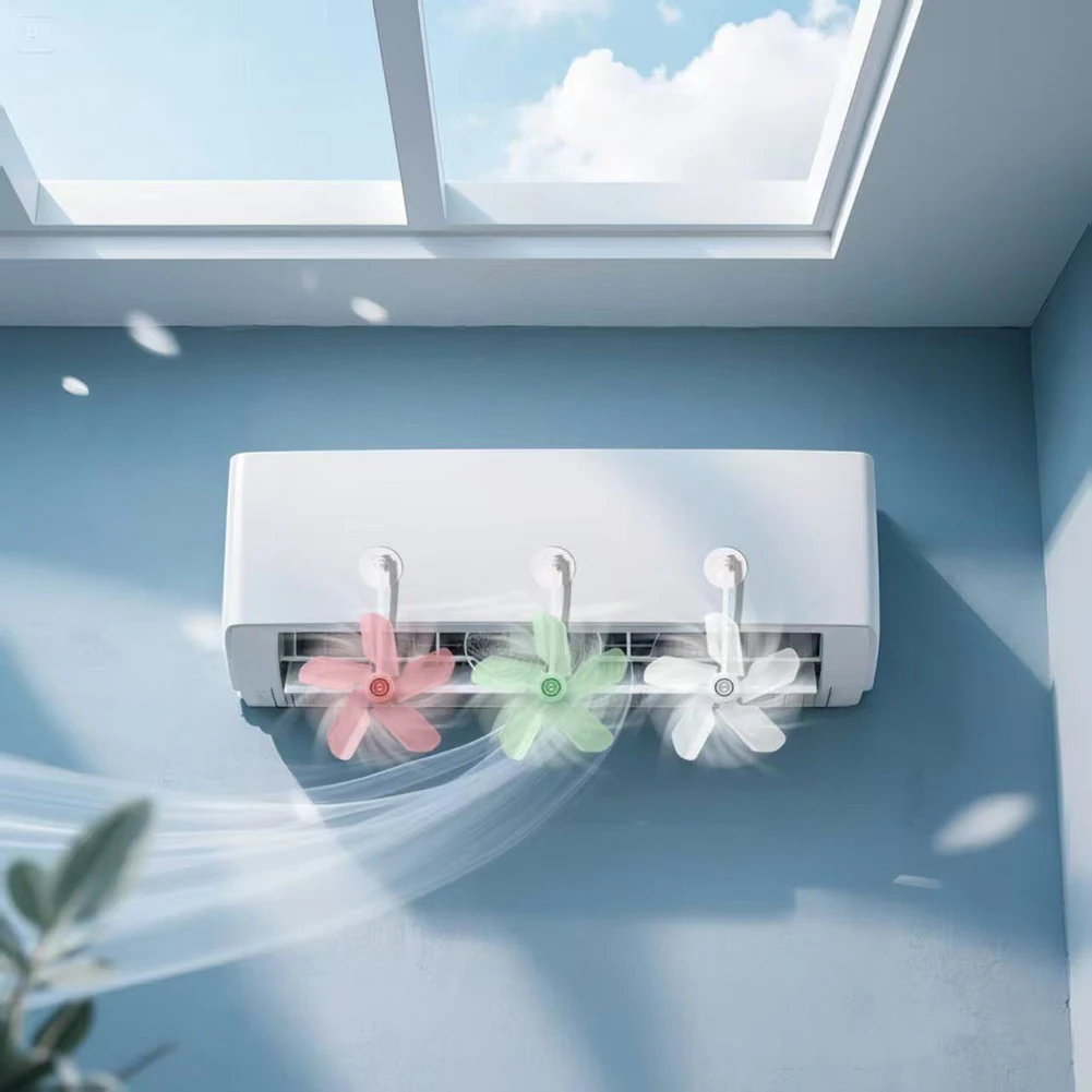 

Wall Mounted Adjustable AC Deflector Cover - Windmill Shaped Anti Direct Blow Baffle for Air Conditioner Units