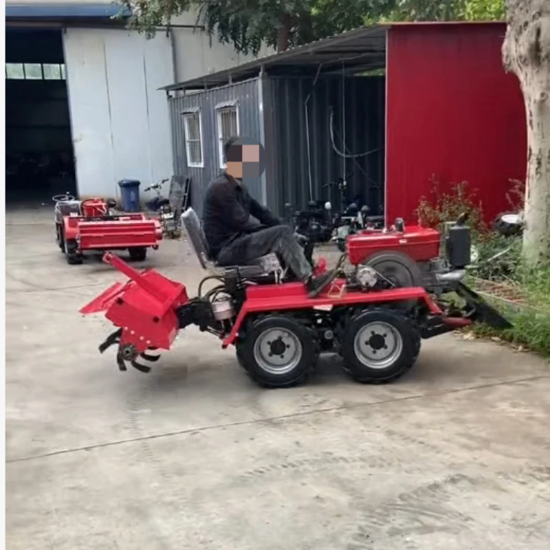Minitractor con motor diésel, 25 hp, 4wd, Tractor hidráulico de jardín, cultivador de huerto de China, pequeño Tractor de tracción en las 4 ruedas