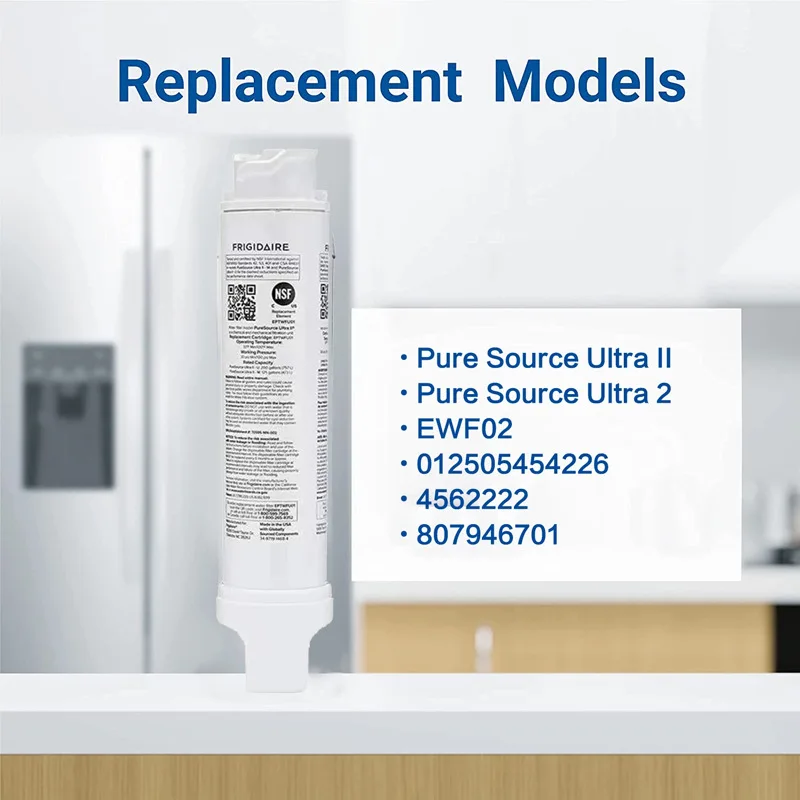 ملحقات ثلاجة فريجيدير EPTWFU01 EWF02 فلتر المياه إزالة الروائح الشوائب للاستخدام المنزلي