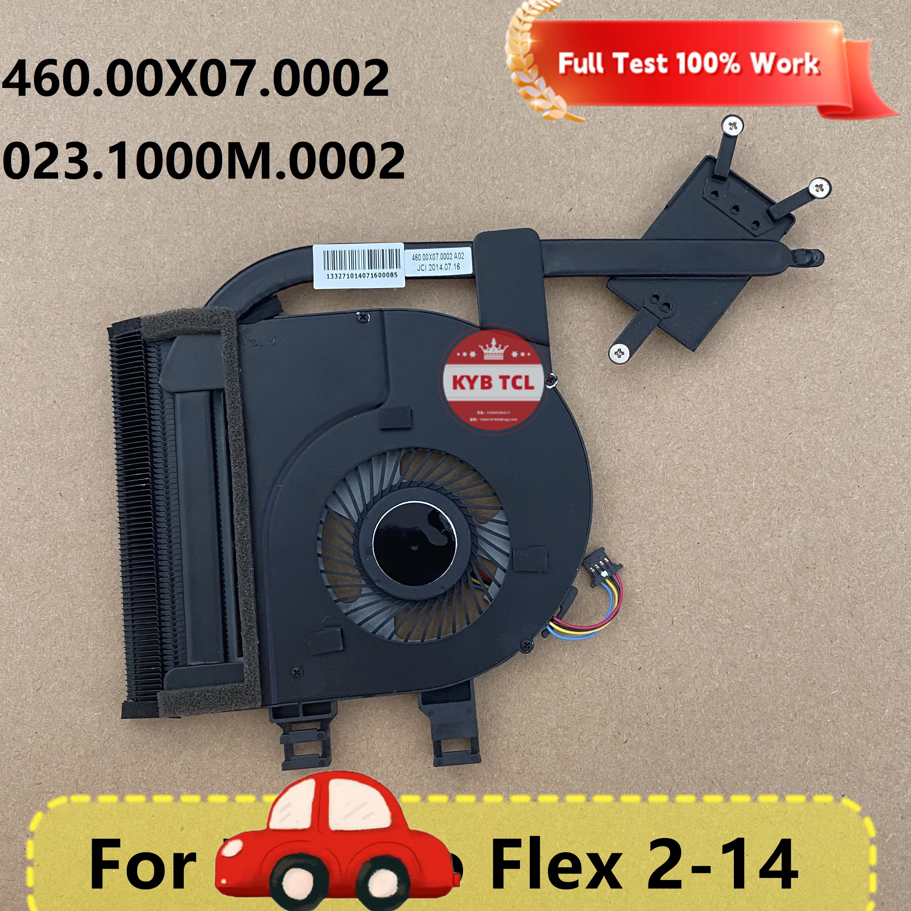 Genuine Laptop CPU Cooling Fan Or Heatsink For Lenovo Flex 2-14 Flex2-14 Notebook 460.00X07.0002 023.1000M.0002 Original