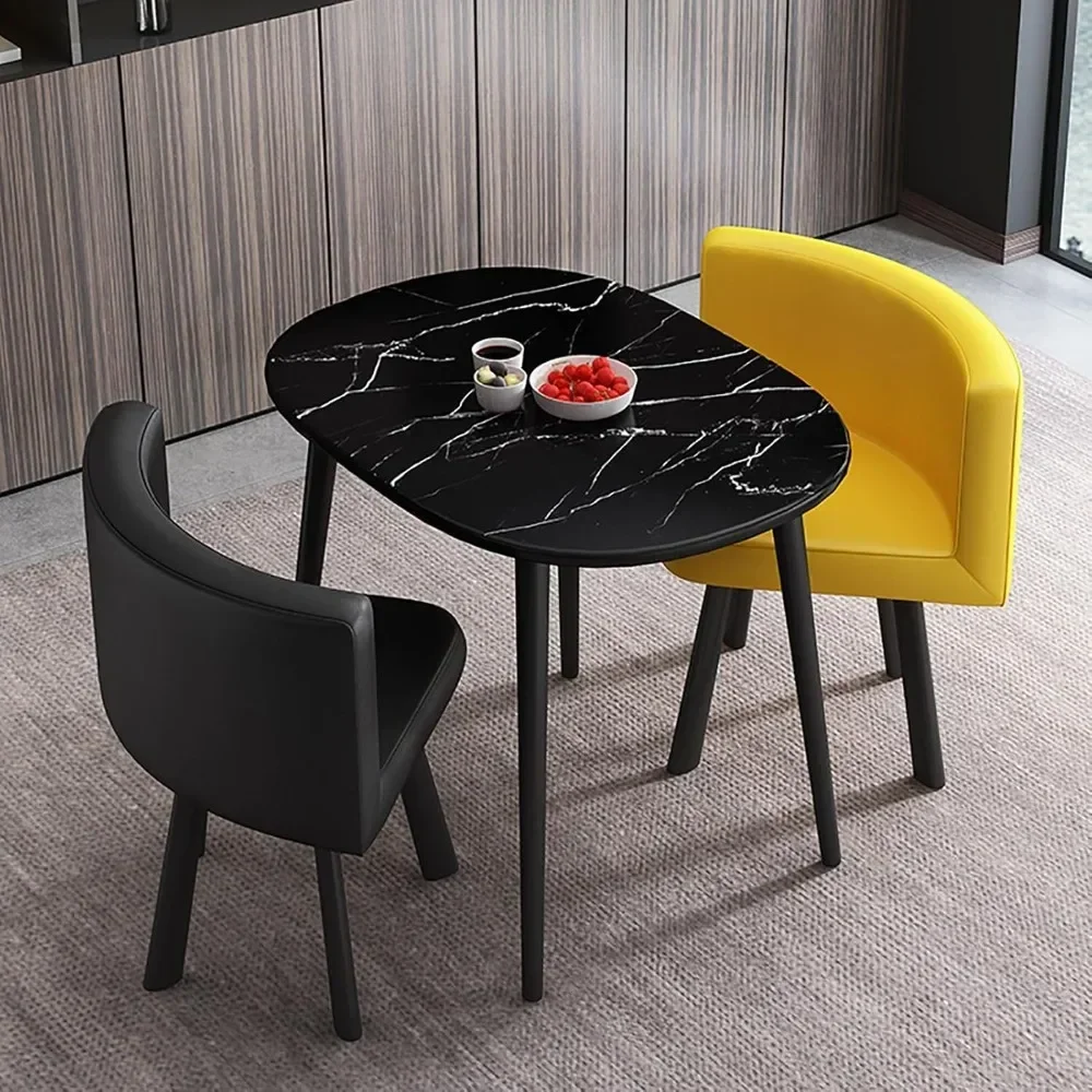 Oval Dining Table for 2Small Kitchen Table for 2 Table and Chairs Set of 2 Modern Dining Room  Set Breakfast  Set with