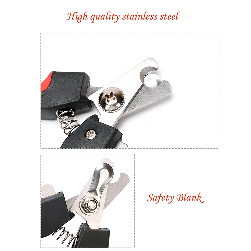 Pet Nail Clippers with Sickle Large Dog Nail Clippers Stainless Steel Grooming Scissors Nail Clippers Multifunctional Teddy Cat