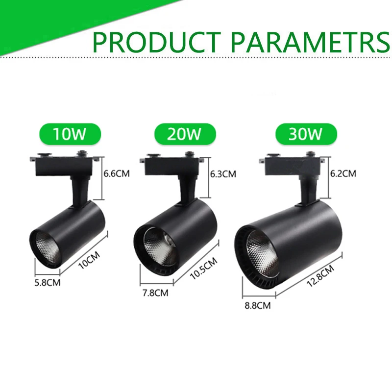 Led Track Light Spotlight COB Track Lights Rails Track lighting Fixture For Clothing Shop Living Room Home Ceiling Lamp Rail