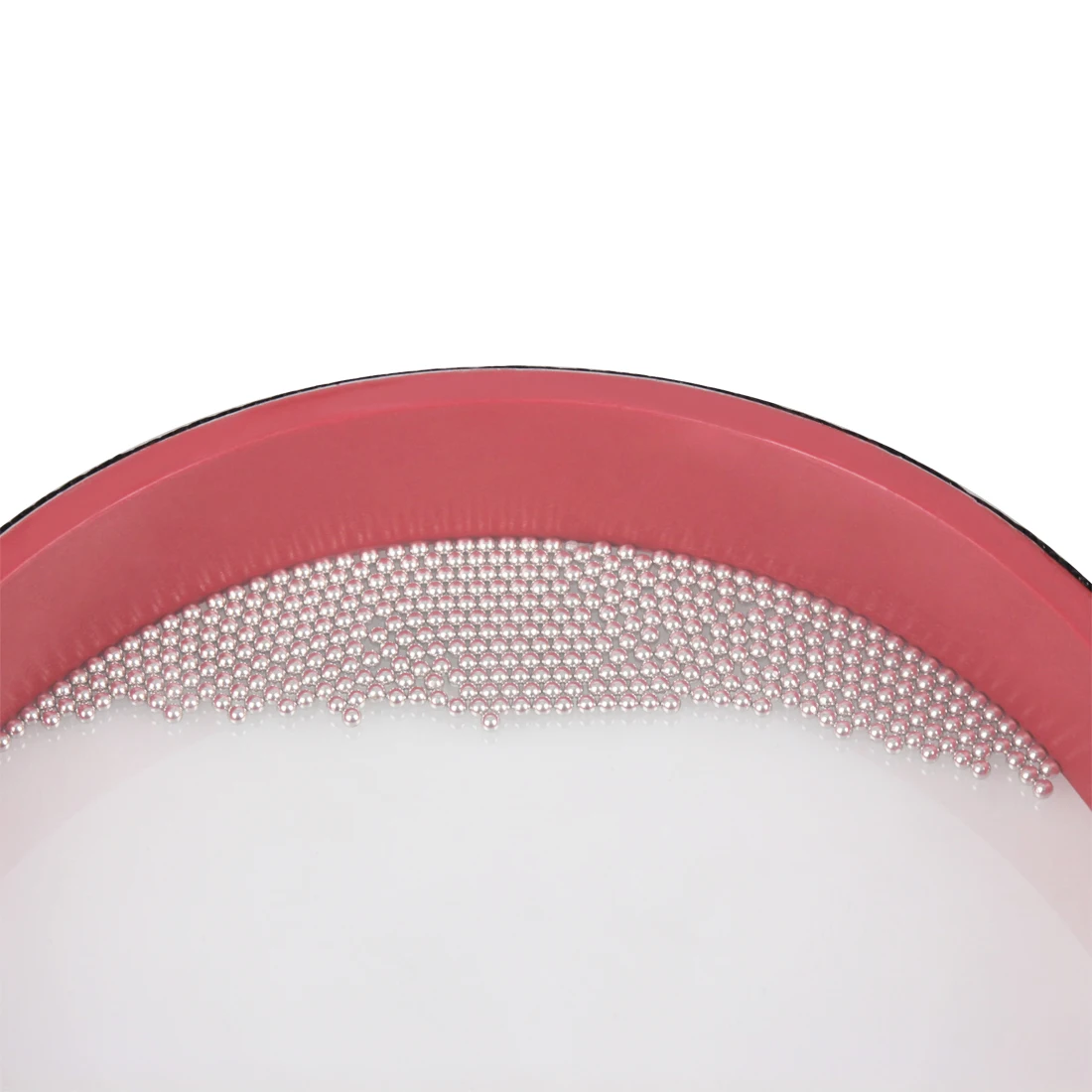 Orff Drum Gelombang Laut Merah 8-Inci dari Butiran Pasir Besi, Mainan Edukasi Anak, Tamborin Suara Laut, Perkusi untuk Pesta