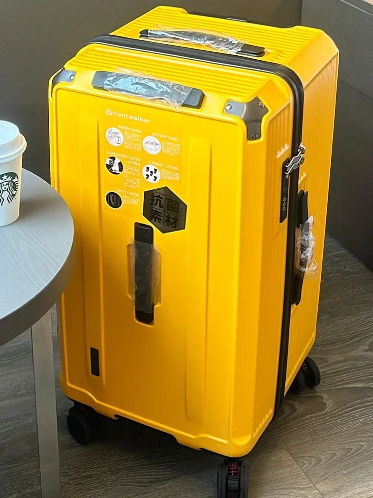 

Five wheeled luggage for women, 28 inch universal wheels, thickened trolley, travel box for men, travel box with zipper design