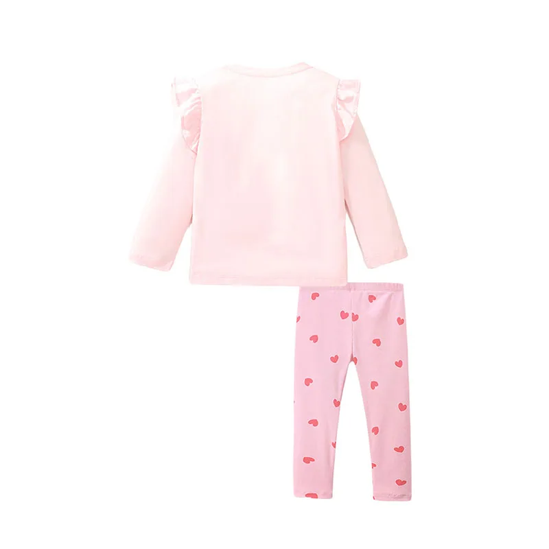 Little maven 2024 Baby Girls Pink Elf Girl Clothes Sets Autumn and Spring 2024 Casual Clothes for Kids Cotton Suits