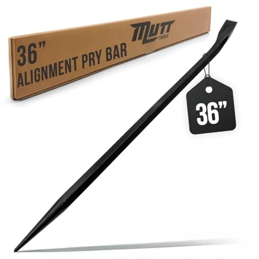 

Профессиональный монтажный рычаг Mutt Tools Heavy Duty Alignment Pry Bar для выравнивания и работы с фланцами, идеально подходит для строителей и монтажников.