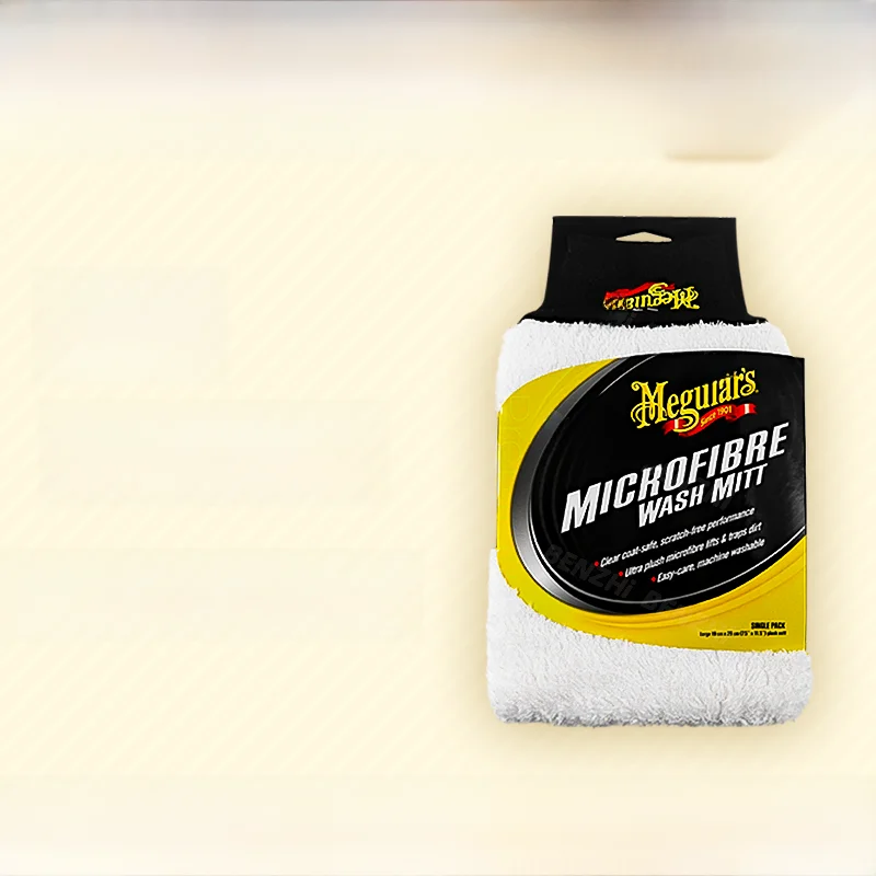 

Meguiar's X3002 Ultrine Fiber Car Wa Gloves Scratch Free Soft No Damage to Car Paint Strong Absorbency Durable