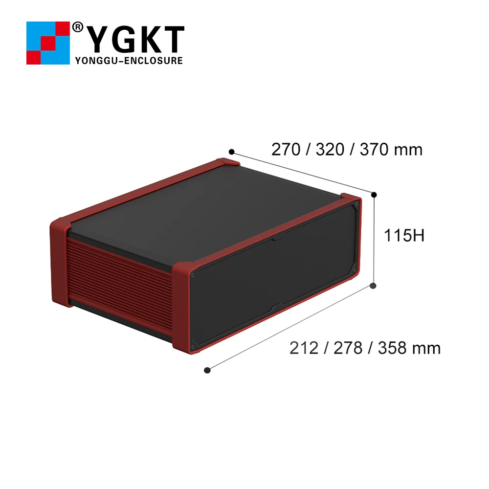 Yonggu factory custom sheet metal closure box fabrication Mount case 115H full aluminum server chassis