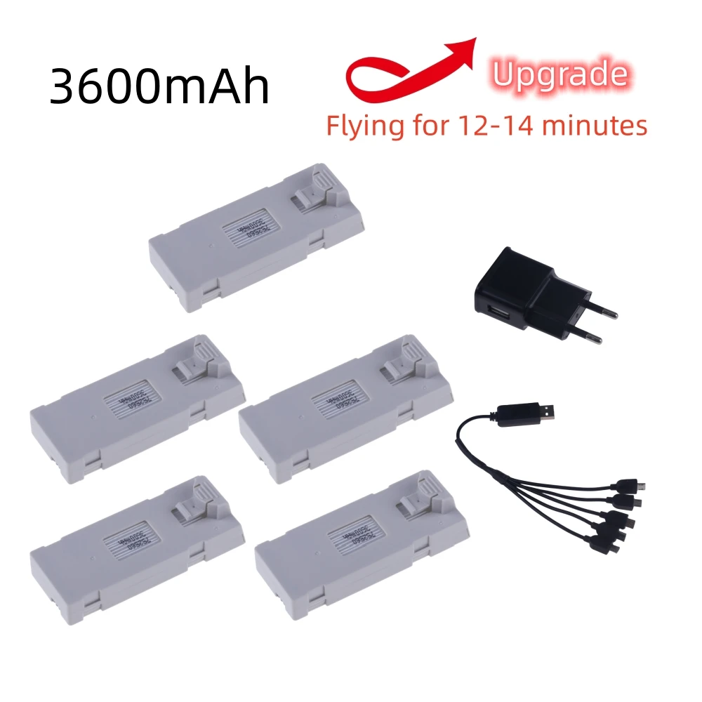 Upgrade RC Drone 3.7V 3600Mah Lipo Battery Accessory For E88 E88PRO E525 PRO Mini Uav Drone Battery Special RC toys parts