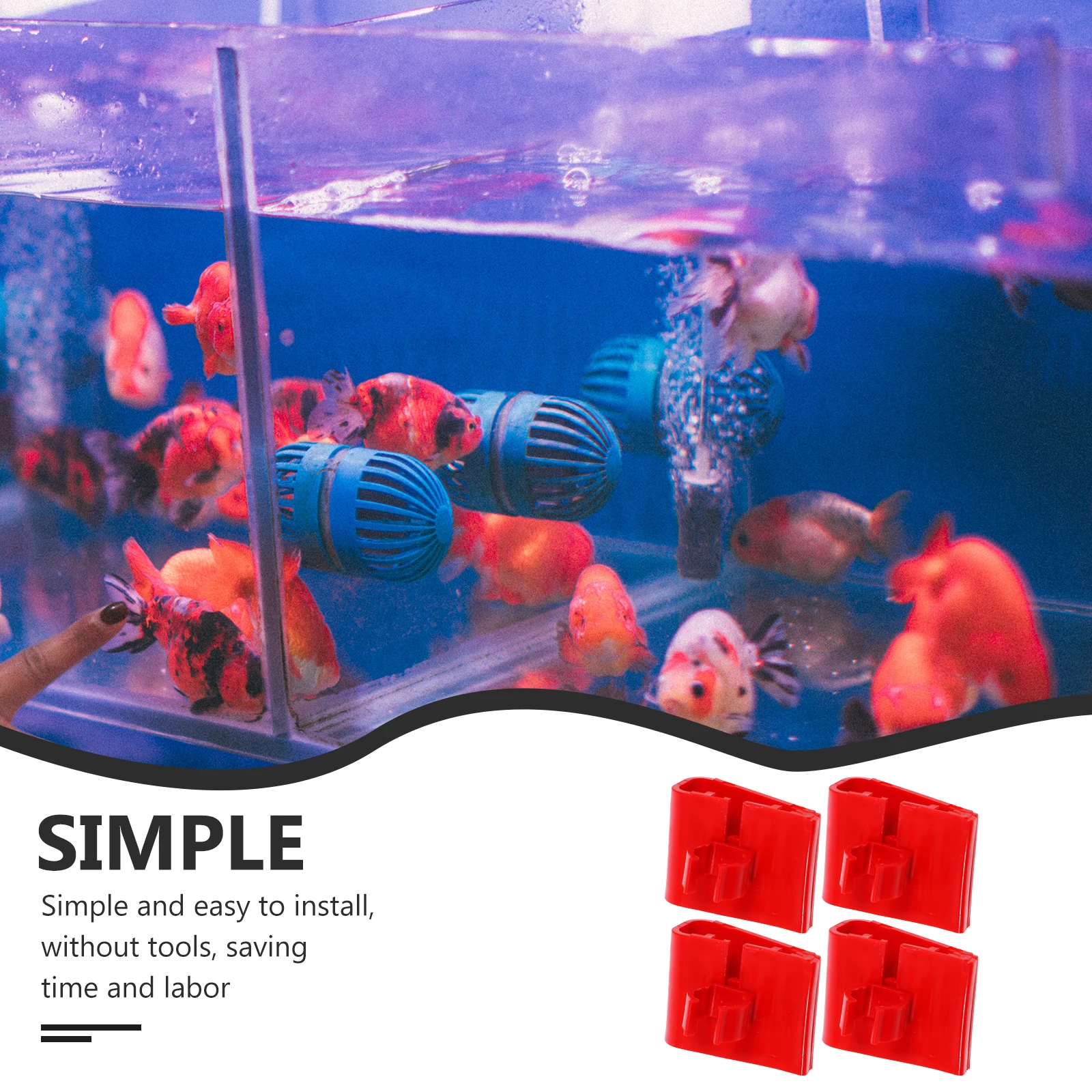 

4Pcs Fish Tank Lamp Holder Plastic Heavy Duty Aquarium Light Bracket Aquarium Accessories Water Grass Lamp Bracket