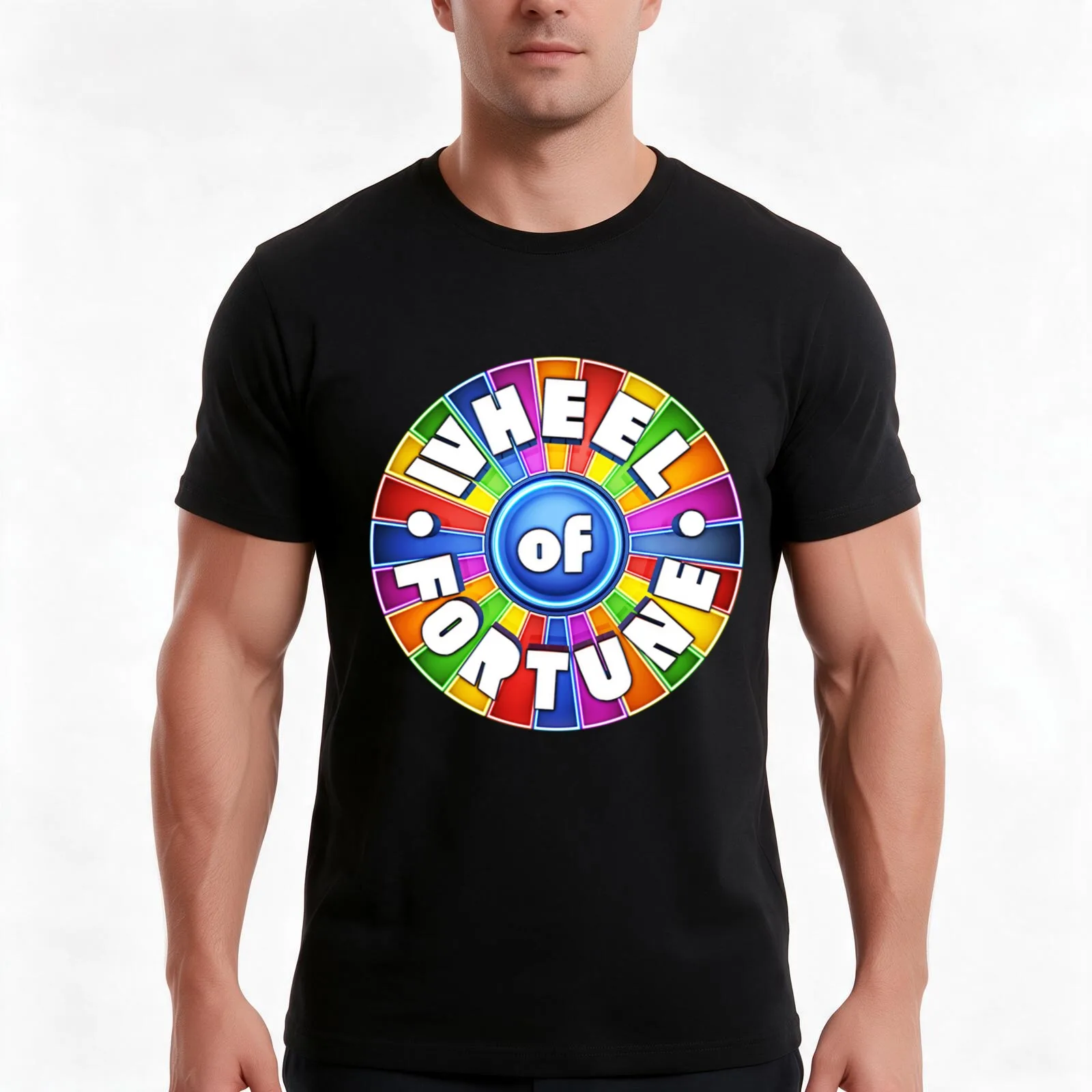 New Wheel Of Fortune Family Reality Games Show Quiz T-Shirt, Summer Casual Cotton Tee, Oversized Streetwear Tops, 100% Cotton