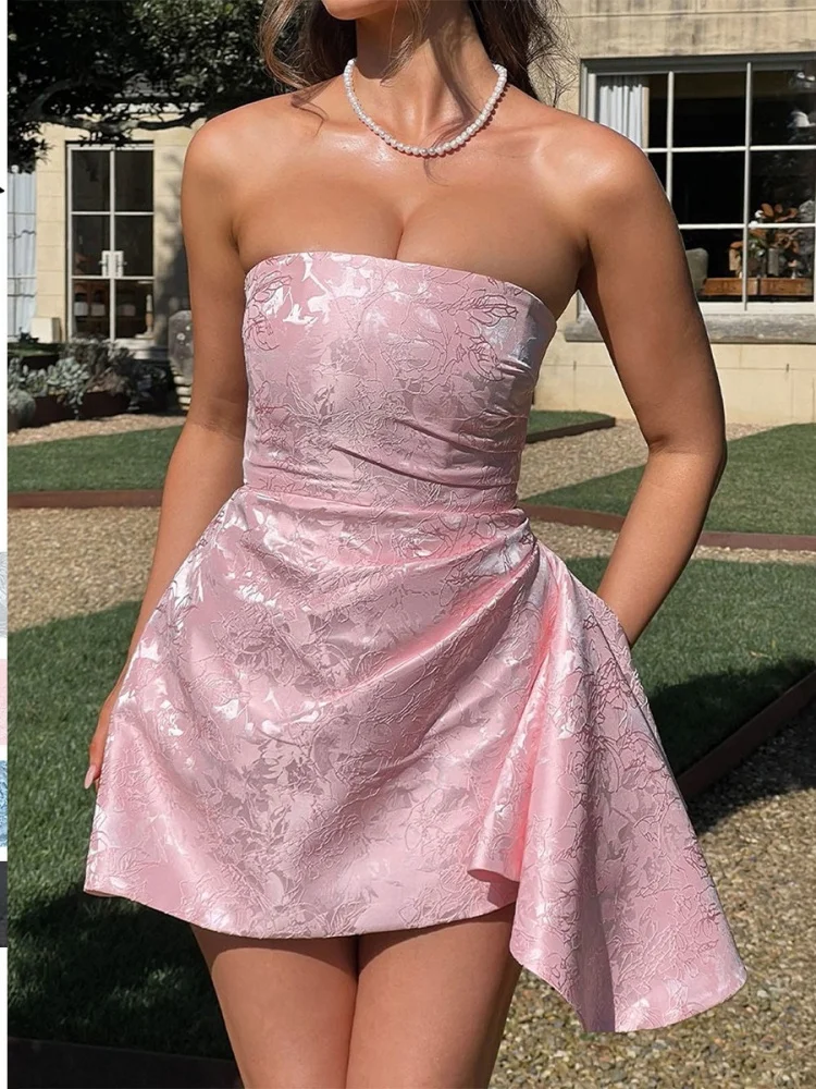 Wmstar Dress Women Wholesale Cross Border Sleeveless Shoulder Sexy Elegant Stylish Strapless 2026 Spring Summer Collection