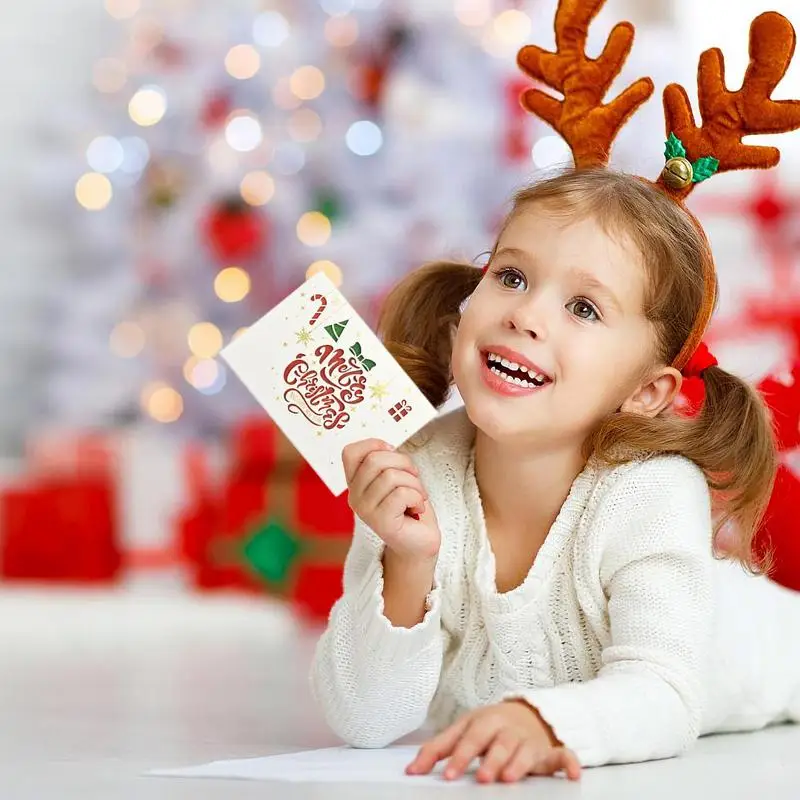 Holiday Cards With Envelopes Happy Holiday Cards Multipurpose Kids Christmas Cards Christmas Note Cards Versatile Seasons