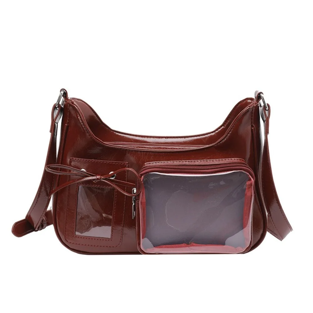 حقيبة كتف هاراجوكو Jk عادية لوليتا سعة كبيرة شفافة حقيبة Ita لتقوم بها بنفسك حقيبة يد على طراز الكلية Preppy للنساء #2