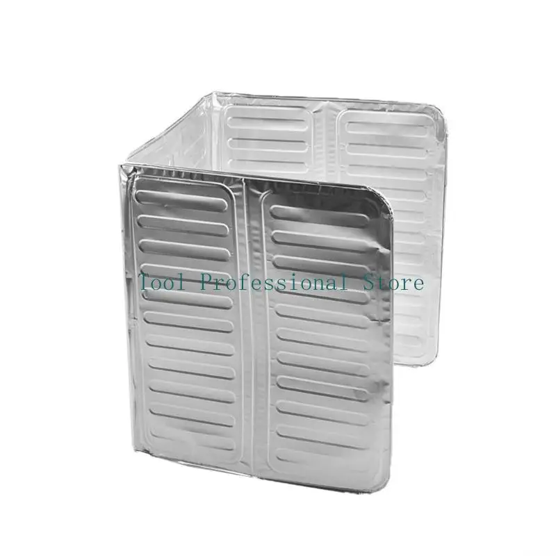 57QF Three Side Splash Guard for Stove Aluminum Foil Cover Highly Heat Resistant and Easy to Clean for Kitchen Use