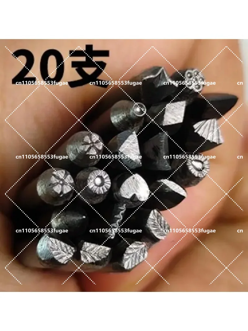 

Flower Stamps Metal Design Stamp Steel Hand Punch for Jewelry Crafts and Carving Tools