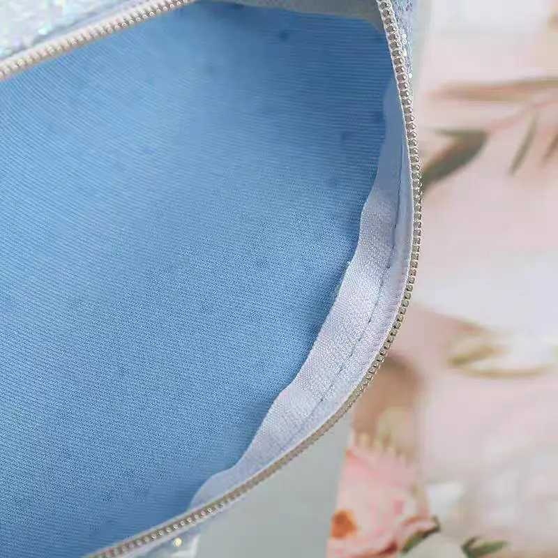 Shiny Sequin Pencil Case Boys Learning Stationery Storage Creative Simple Gold Sparkle Polyester Fiber Makeup Bag from Mainland