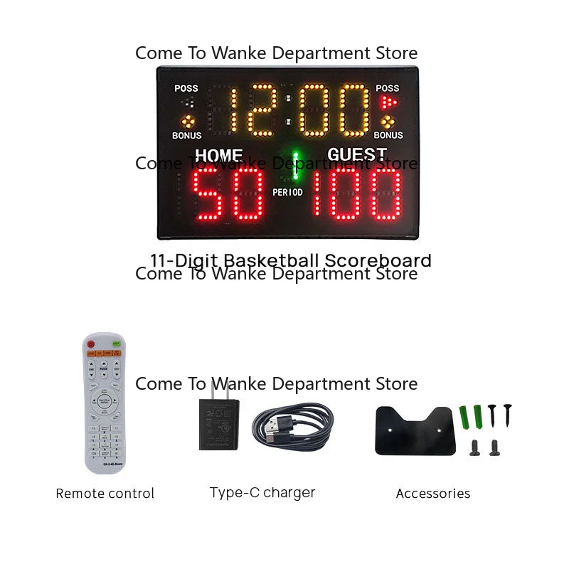 Electronic basketball scoreboard hot sale, scoreboard for boxing and ball games, LED portable scoreboard
