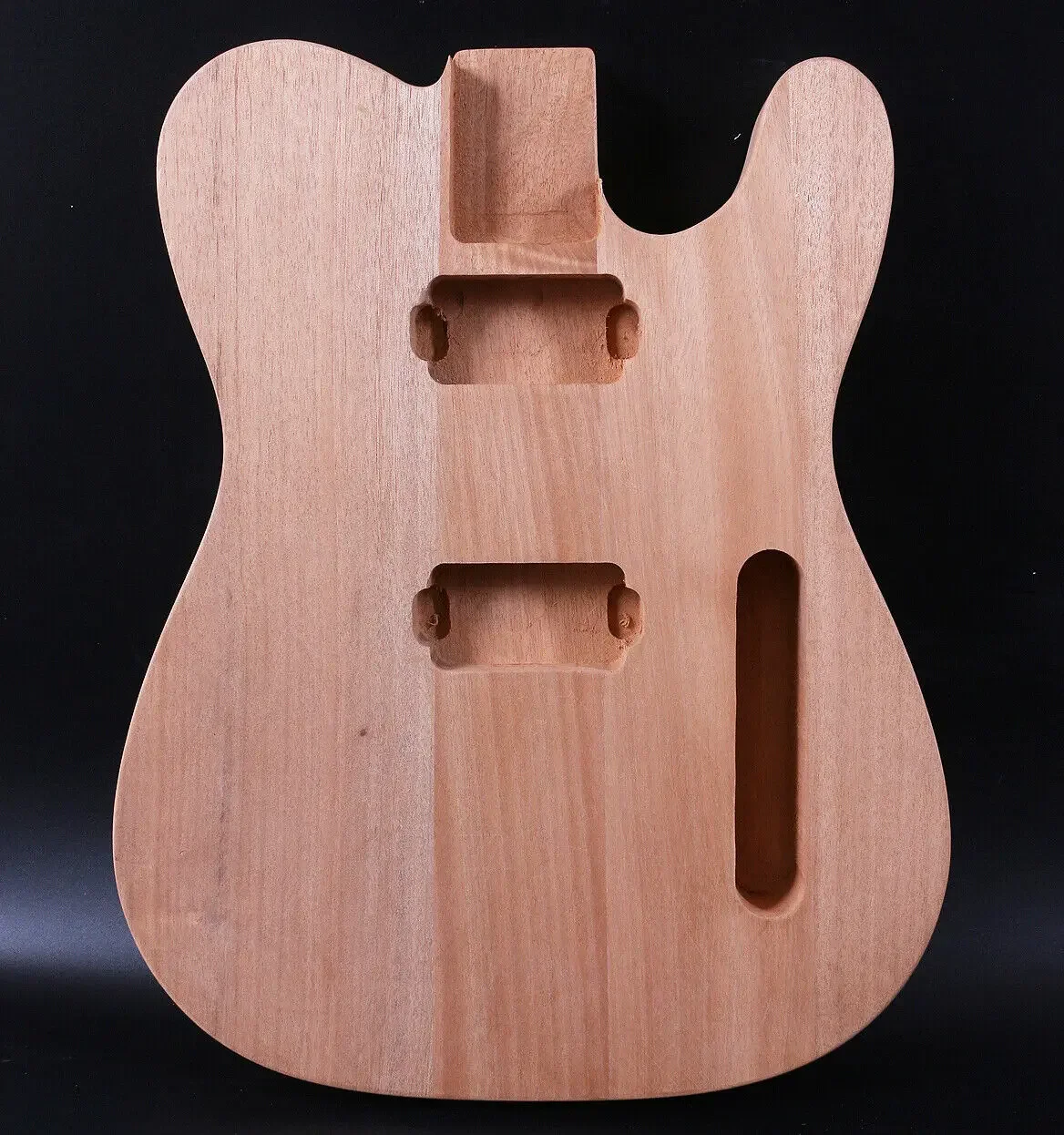 

Yinfente Unfinished Electric Guitar Body Build on Solid Body for Tele Style HH Pickup Back Undrilled DIY Project Guitar Amateur