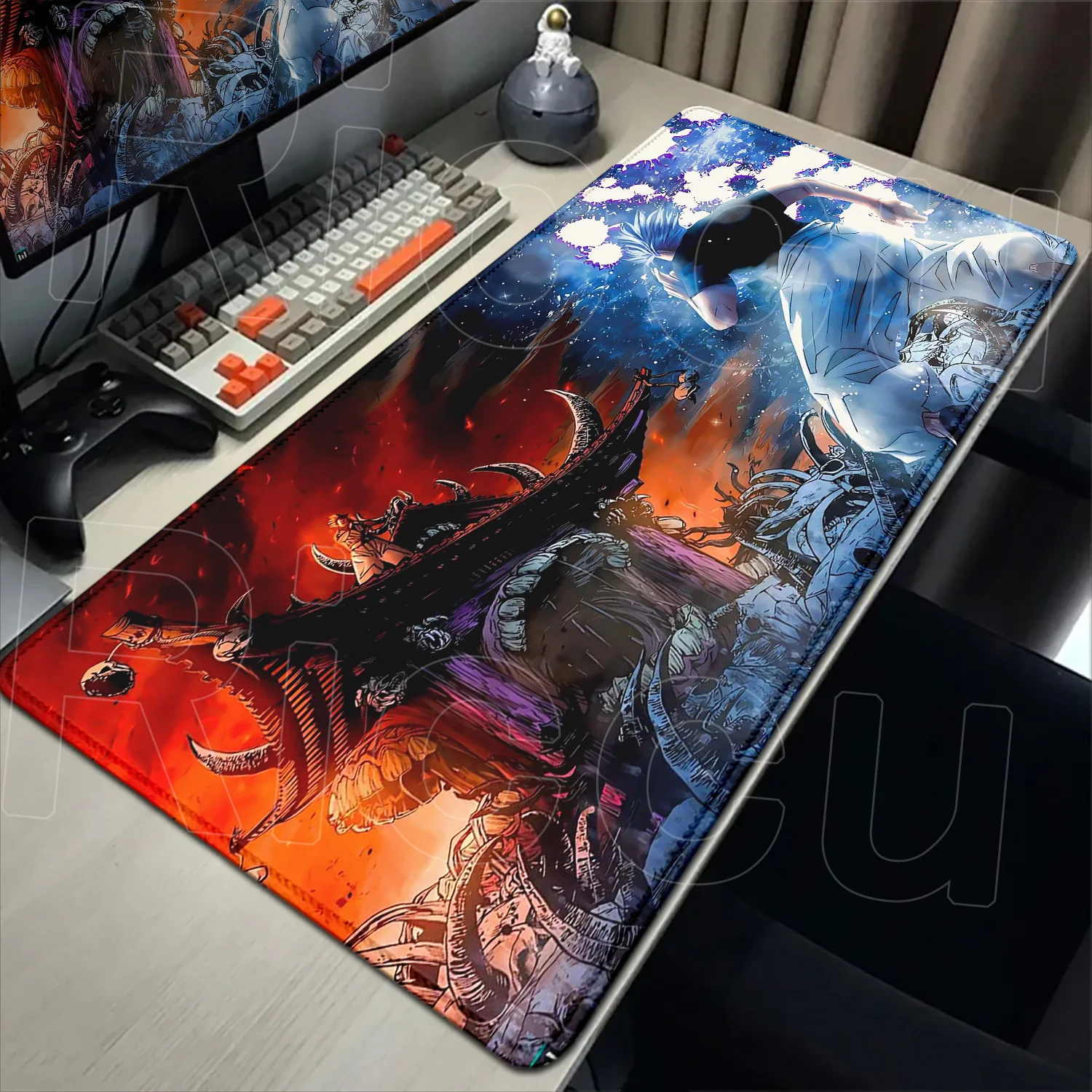 

New Cool Anime Desk Mat Large Gaming Mouse Pad Jujutsu Kaisen Gojo Satoru Mousepad LockEdge Thickened Computer Keyboard Rug Mats