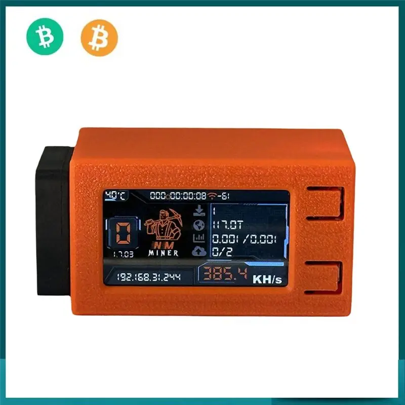 AC57-Nerdminer V2 Pro Max z chłodzącym wentylatorem 390KH/S, koparka solo do loterii, koparka BTC, Nerd Miner, koparka Bitcoin, koparka kryptowalut, Nmminer — zdjęcie produktu 5