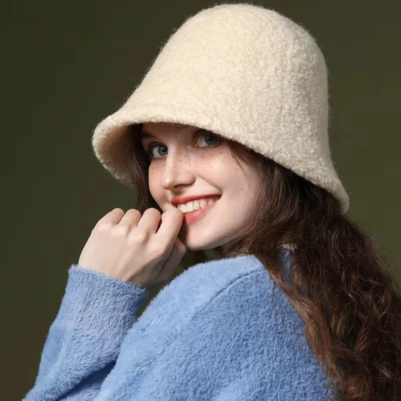1pc Women's Winter Warm Bucket Hat,Casual Windproof fishmen Hat,Simple Design,Suitable for Daily Life Winter Fall Winter Outfits